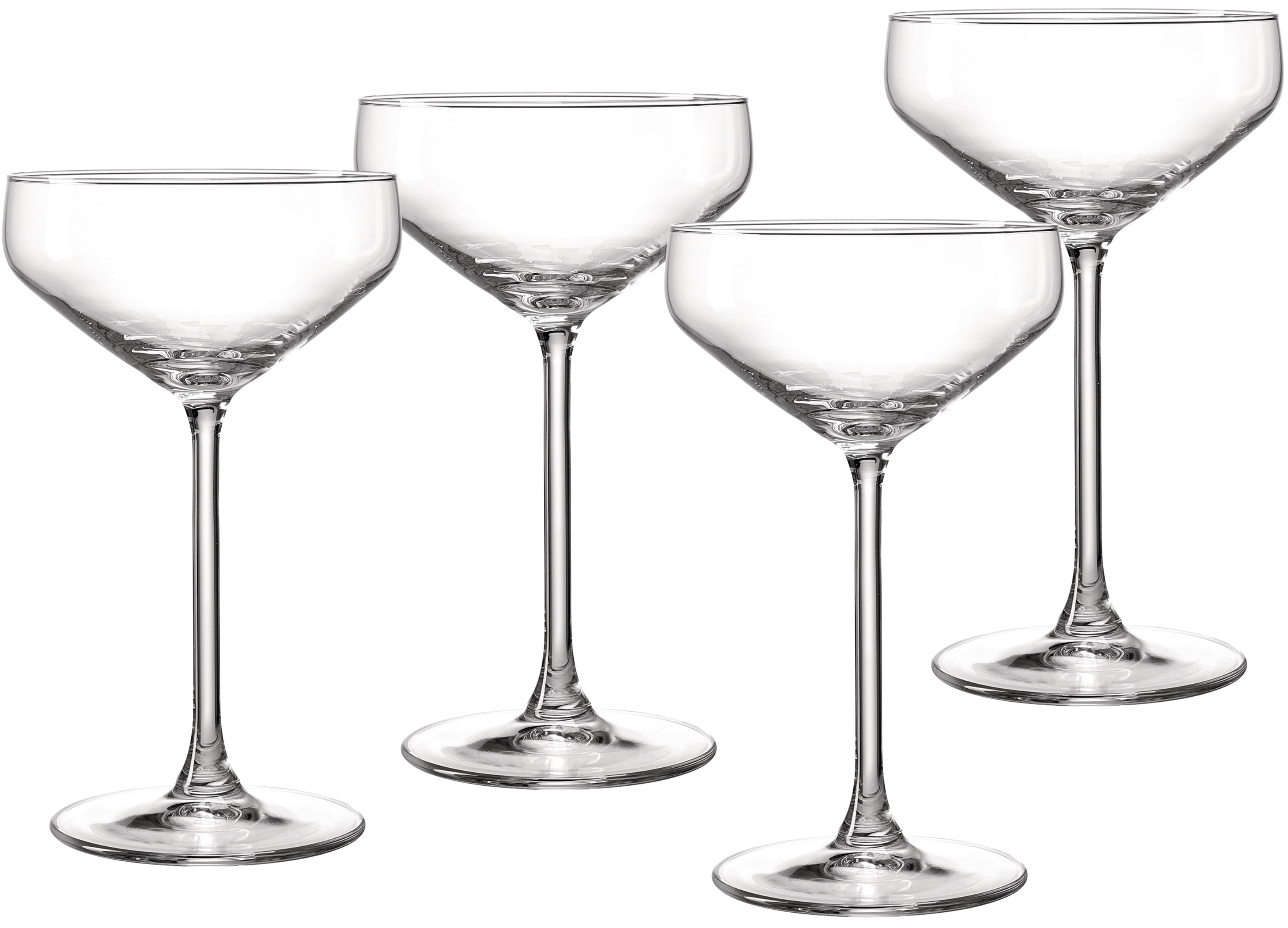 Champagnerglas RITZENHOFF & BREKER "Rumba", transparent, B:10cm H:17cm Ø:10cm, Glas, Trinkgefäße, Champagnerschale im 4er Set, je 300 ml Image