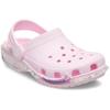 Clog CROCS "Classic Star Sparkle Clog K", Kinder, Gr. 32, rosa, Croslite, Glitzer, casual, Schuhe, Freizeitschuh, Sandale mit coolem Motiv