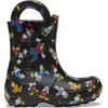 Gummistiefel CROCS "Mickey Friends Handle It K", Kinder, Gr. 24, bunt (multifarben), Croslite, casual, Schuhe, Regenstiefel, Matschstiefel mit coolem Motiv