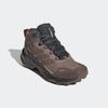 Wanderschuh ADIDAS TERREX "TERREX SKYCHASER AX5 MID GORE-TEX E", Gr. 43, trace braun, earth strata, semi impact orange, Synthetik, Textil, sportlich, Schuhe, wasserdicht