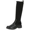 Stiefel CAPRICE "Caprice Stiefel Leder/Textil", Damen, Gr. 41, schwarz, Leder, Textil, casual, Schuhe