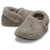 Hausschuh CROCS "Classic Cozzy Slipper K", Kinder, Gr. 30, braun, Croslite, Textil, casual, Schuhe, Pantoffel, Clog mit Filzwolle