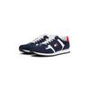 Sneaker TOMMY JEANS "TJM RUNNER CASUAL", Herren, Gr. 43, bunt (dunkelblau, weiß, rot), Textil, Lederimitat, kontrastfarbene Details, sportlich, Schuhe, Freizeitschuh, Halbschuh, Schnürschuh mit seitlicher Logoflagge