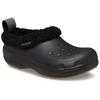 Clog CROCS "Classic Lined Clog Shorty", Herren, Gr. 46, schwarz, Croslite, casual, Schuhe, Regenschuh, Outdoorschuh, Hausschuh mit Warmfutter