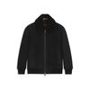 Bomberjacke BOSS ORANGE "Jonier", Herren, Gr. 48, schwarz (schwarz001), Obermaterial: 100% Schafsleder, unifarben, casual, Langarm Rippbündchen, Jacken, aus Velourleder, abnehmbarer Kragen