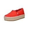 Espadrille TOMS "TOMS Halbschuhe Textil", Damen, Gr. 38,5, rot, Textil, casual, Schuhe
