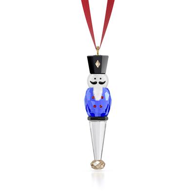 Dekohänger SWAROVSKI "Kristallfigur Sammelfigur Nussknacker Ornament", kristallweiß, blau, schwarz, weiß, rot, Dekohänger, Kristallglas, Metall, Baumwolle, Stoff, Swarovski Kristall Image