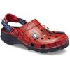 Clog CROCS "Spider Man All Terrain Clog K", Kinder, Gr. 28, blau (navy, rot), Croslite, kontrastfarbene Details, casual, Schuhe, Sommerschuh, Sandale, Kinderschuh mit Spider-Man Motiv