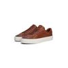 Sneaker TOMMY HILFIGER "PREMIUM DRESS CUPSOLE COGNAC", Herren, Gr. 43, braun (cognac), Glattleder, sportlich, Schuhe, Freizeitschuh, Halbschuh, Schnürschuh mit edler Logoprägung