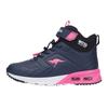 Sneaker KANGAROOS "KX-MOLBO MID EV", Gr. 39, blau (dk navy, daisy pink), Synthetik, sportlich, Schuhe, Wasserdicht
