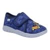 Hausschuh RICHTER "Mailo WMS: Mittel", Kinder, Gr. 26, blau, Baumwolle, kontrastfarbene Details, casual, Schuhe, Klettschuh mit WMS, Größenschablone zum Download