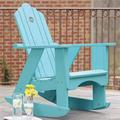 Uwharrie Chair Original Wood Rocking Adirondack Chair in Red | 45 H x 33 W x 38 D in | Wayfair 1012-039-Distressed