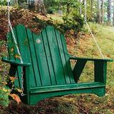 Uwharrie Chair Original Porch Swing Wood in Yellow | Wayfair 1052-075-Distressed