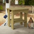 Uwharrie Chair Original Wood Outdoor Side Table Wood in Green | 24 H x 22.5 W x 22.5 D in | Wayfair 1040-021-Distressed