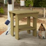 Uwharrie Chair Original Wood Outdoor Side Table Wood in Green | 24 H x 22.5 W x 22.5 D in | Wayfair 1040-024-Distressed