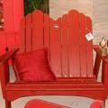 Uwharrie Outdoor Chair Original Wood Garden Bench Wood/Natural Hardwoods in Green | 44 H x 50 W x 36 D in | Wayfair 1051-021-Wash