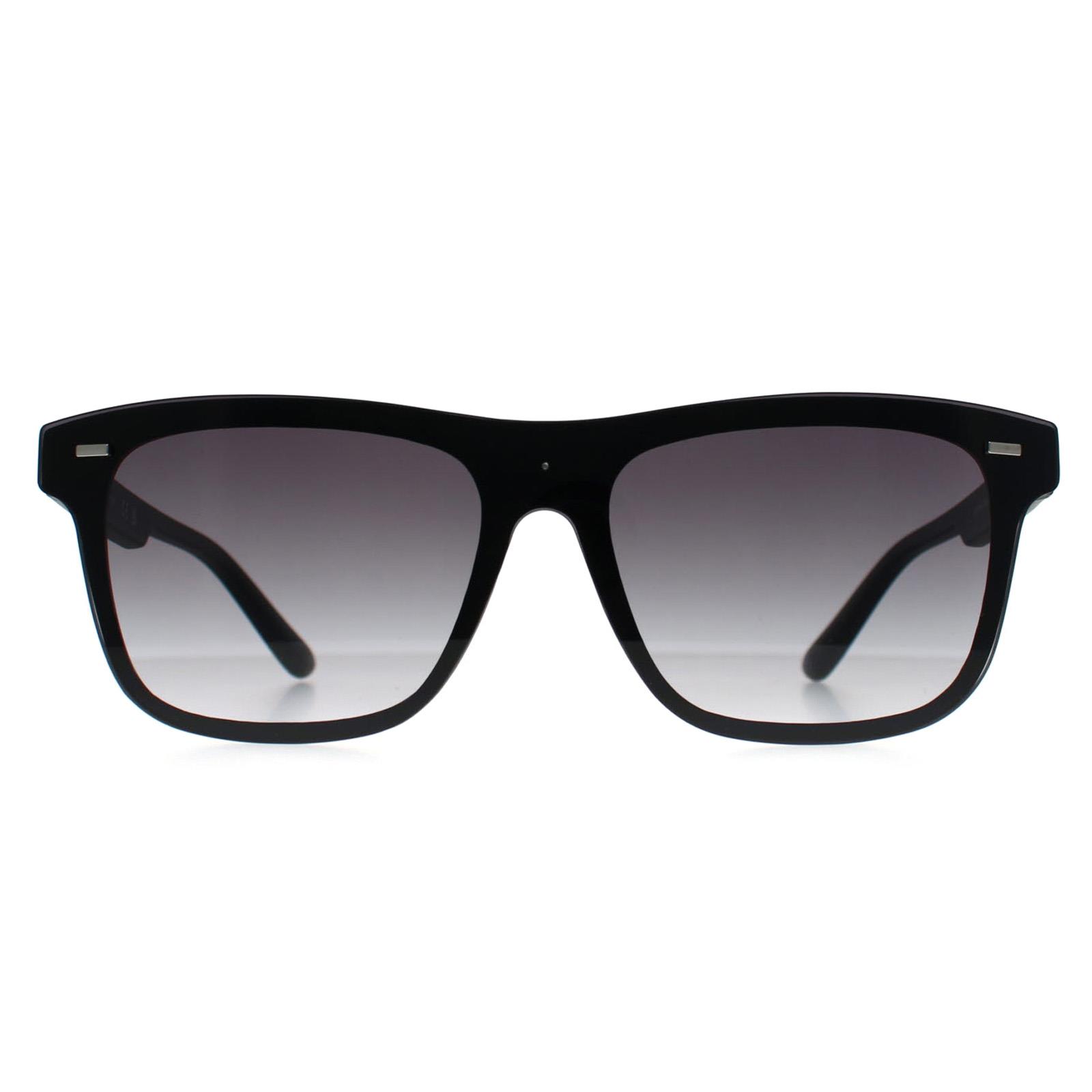 Guess GF0183 02B matte schwarze graue Sonnenbrille mit Farbverlauf Image