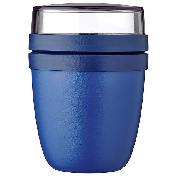 MEPAL 2-tlg. Speisebehälter »Ellipse mini« 0,3 + 0,12 l blau, 9.1x12.8 cm Image