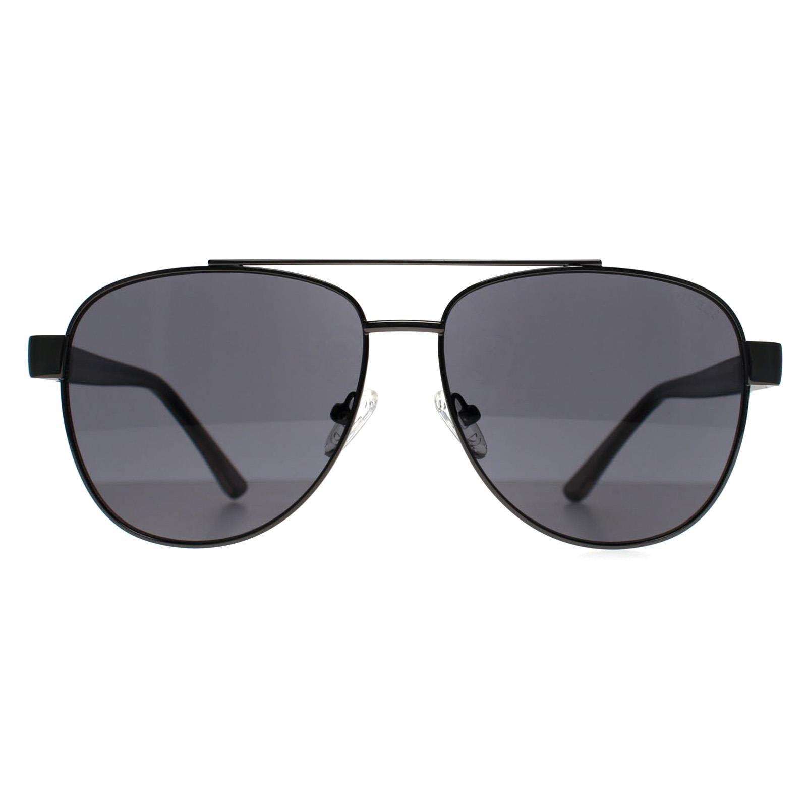 Guess GF5094 08A glï¿½nzende gunmetal rauchgraue Sonnenbrille Image