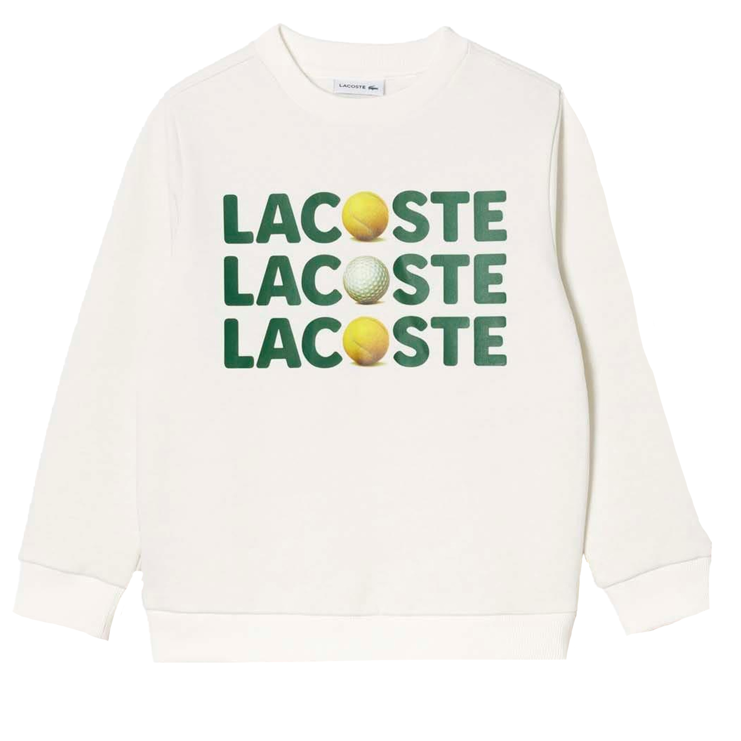 Lacoste - Sweatshirt Rundhalsausschnitt für Kinder (Cremefarbe) Image