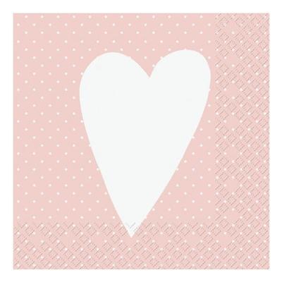 OTTO Office Servietten Tilde 3-lagig 20 Stück rosa, 33x33 cm Image
