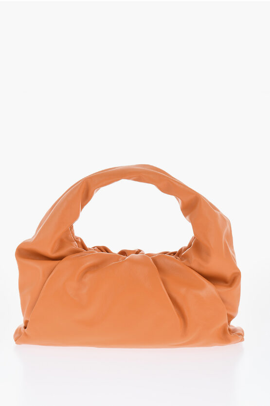 Hobo-Tasche THE SHOULDER POUCH aus Leder in Orange
