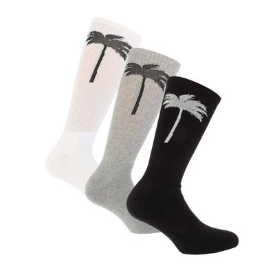 Palm Angels - Socken für Herren/Damen Unisex (3er-Pack) (Schwarz/Weiß/Grau) Image