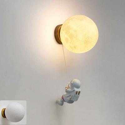 XVX - Planet Moon 3D Wandlampe Nachtlicht Dimmbar, Kinderzimmer Sphärische Nachtlampe für Jungen Image