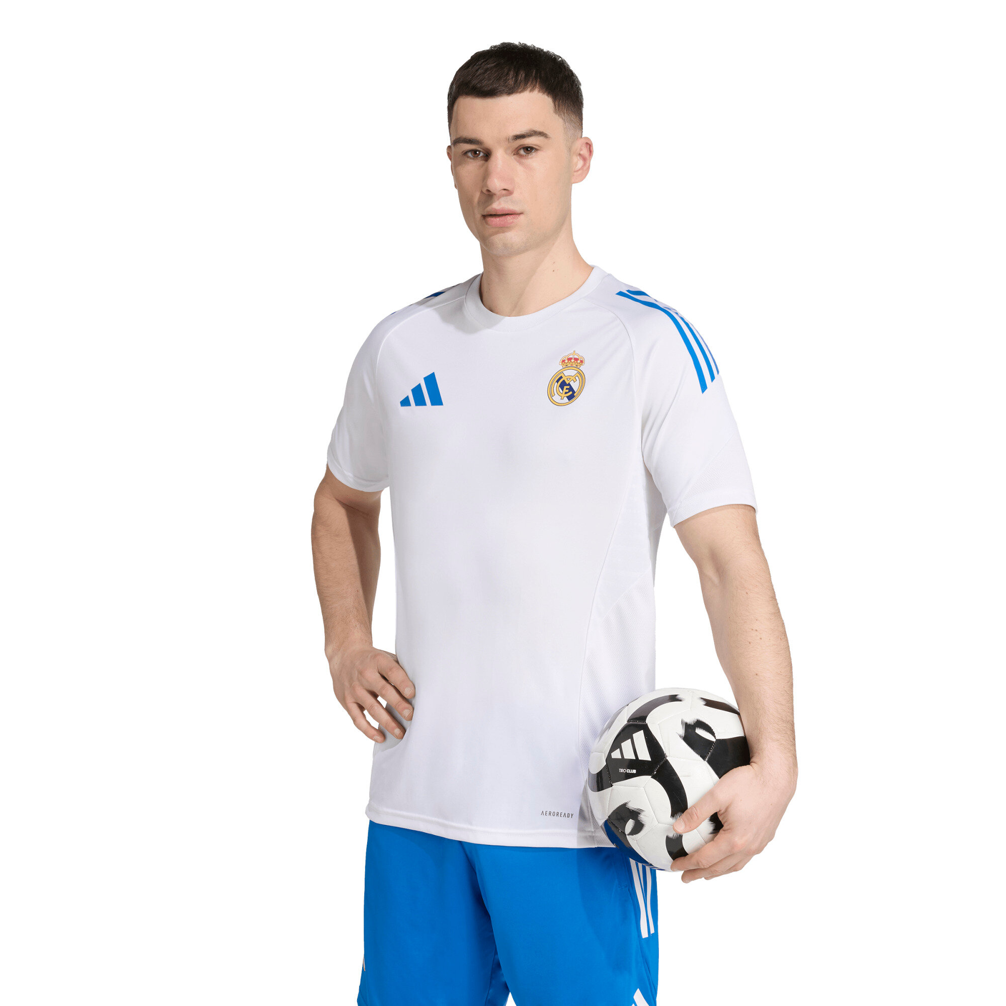 Real Madrid adidas Europäisch Trainingstrikot - Weiß Image