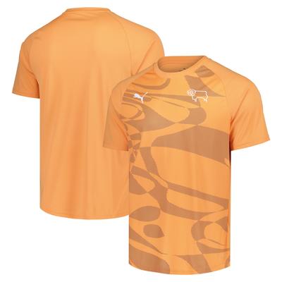 Derby County PUMA Auswärts Pre Match Oberteil - Orange Image
