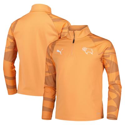 Derby County PUMA Auswärts Pre Match Midlayer - Orange - Kinder Image