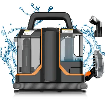 Handheld-Teppichreiniger, 450 W, 11 kPa, tragbarer Fleckenreiniger für Auto, Sofa, Tierhaarspray, Saugpolster-Reinigungsmaschine Image