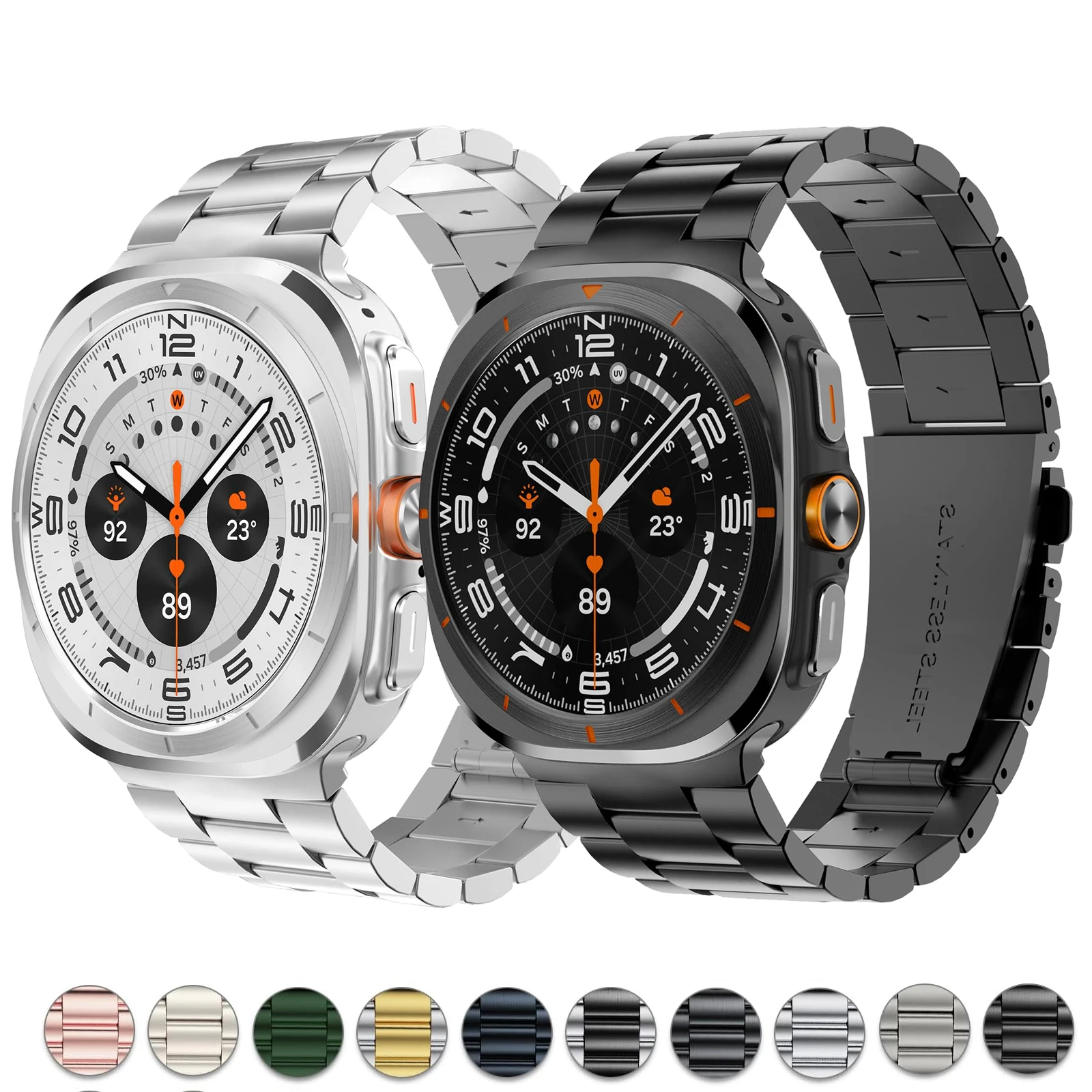 Edelstahlarmband für Samsung Galaxy Watch 8 Classic 46 mm Metallarmband Armband Correa für Samsung Watch 8 40 mm 44 mm Band Image