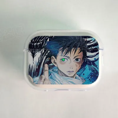 Jujutsu Kaisen Gojo Satoru Kopfhörerhülle für Apple Airpods 1 2 3 Pro Transparente Anime AirPods Hülle Image