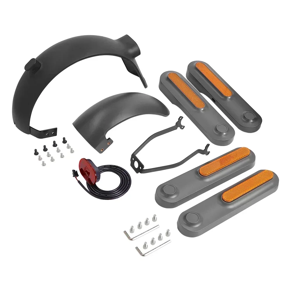 Für Xiaomi 4 Ultra Elektroroller Kotflügel vorne Kotflügel Stützhalterung Rücklicht mit reflektierenden Streifen Seitenschale Teile Image
