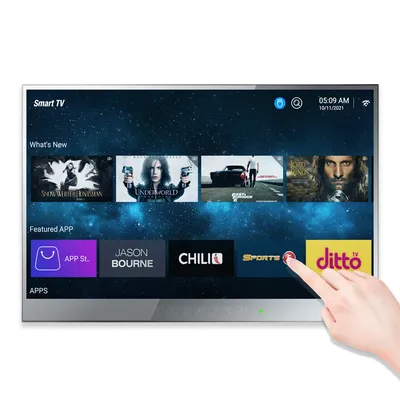 Souria 22 inches Smart Touchscreen Android Bathroom Waterproof LED TV SPA Hotel DVB-T, T2,C Poland Ship