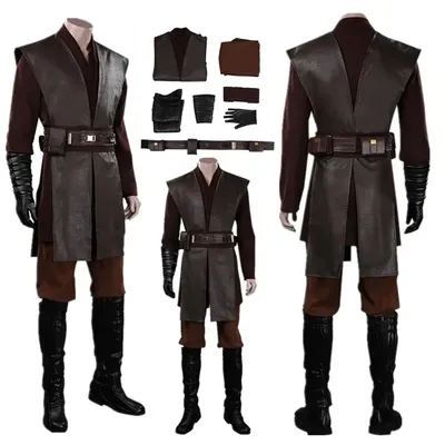 Anakin Cosplay Männer Kostüm Film Space Battle Roleplay Ritter Fantasia Uniform Handschuhe Gürtel Outfits Halloween Party Anzug 2025 Image