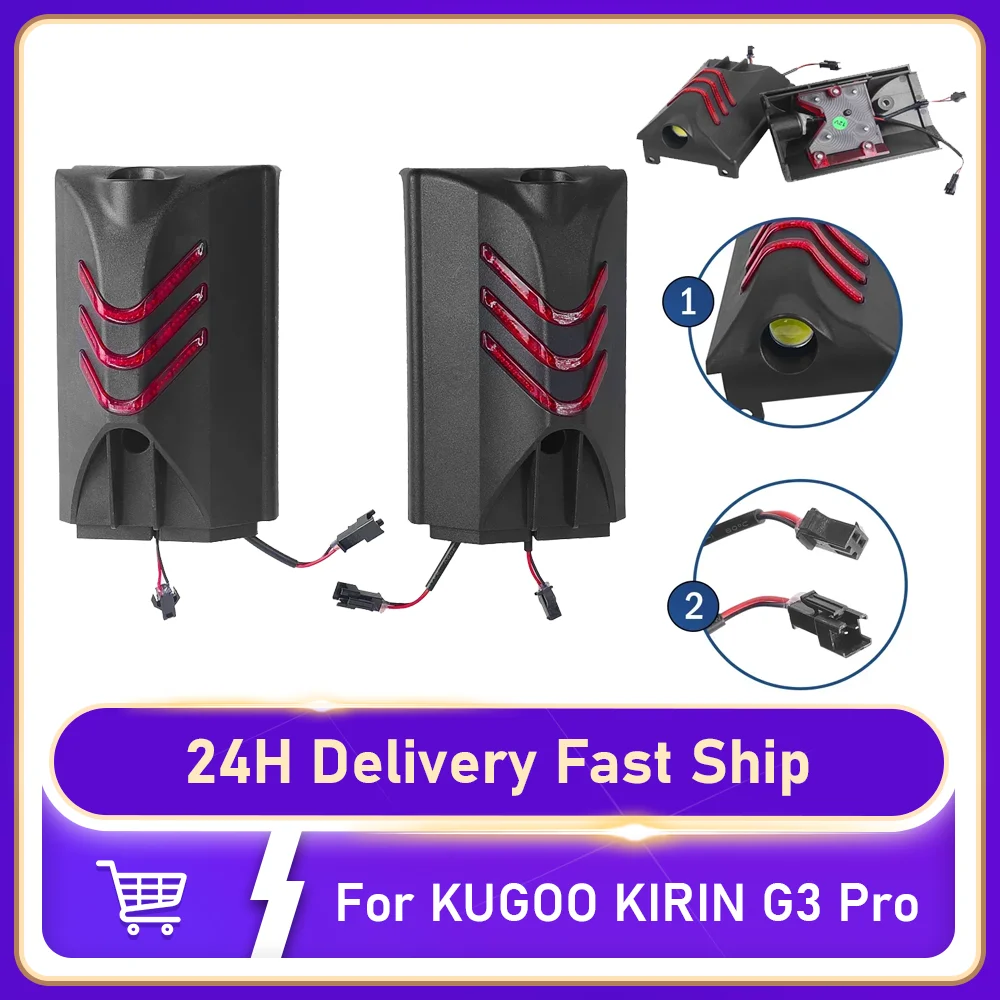 Vordere Seitenleuchte für KUGOO KIRIN G3 Pro Elektroroller – linke/rechte untere Panel-Leuchten mit Abdeckungszubehör Image