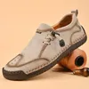 Leder Männer Freizeit schuhe Mode hand gefertigte Herren Walking Sneakers atmungsaktive Mann Slipper Mokassins Luxusmarke Boots schuhe Größe 48