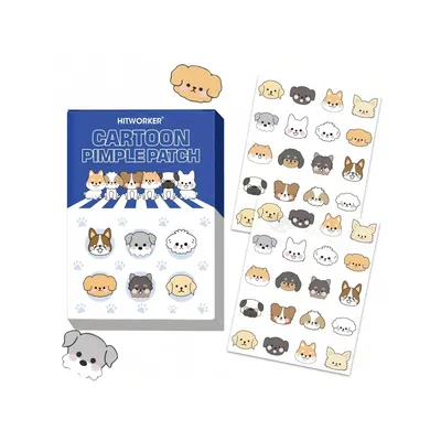 40 pieces/box of cartoon acne stickers, cute dog blemishes stickers, skin spot stickers