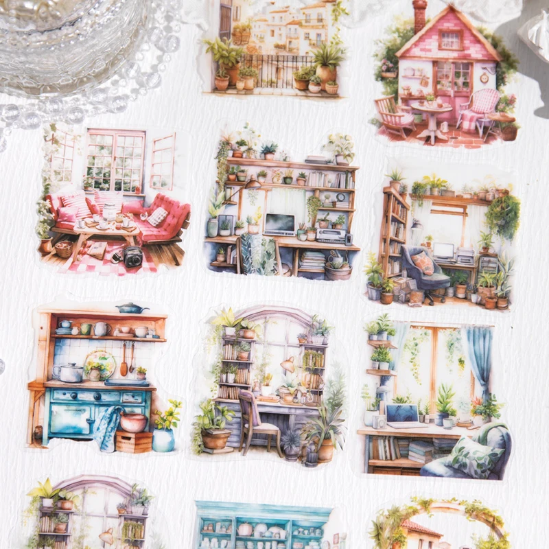 Mr Paper, 1 Stil 120 Stück/Beutel Home Daily Series Material Aufkleber Gepäck Dekoration DIY Handbuch Dekorative Aufkleber Back School Image