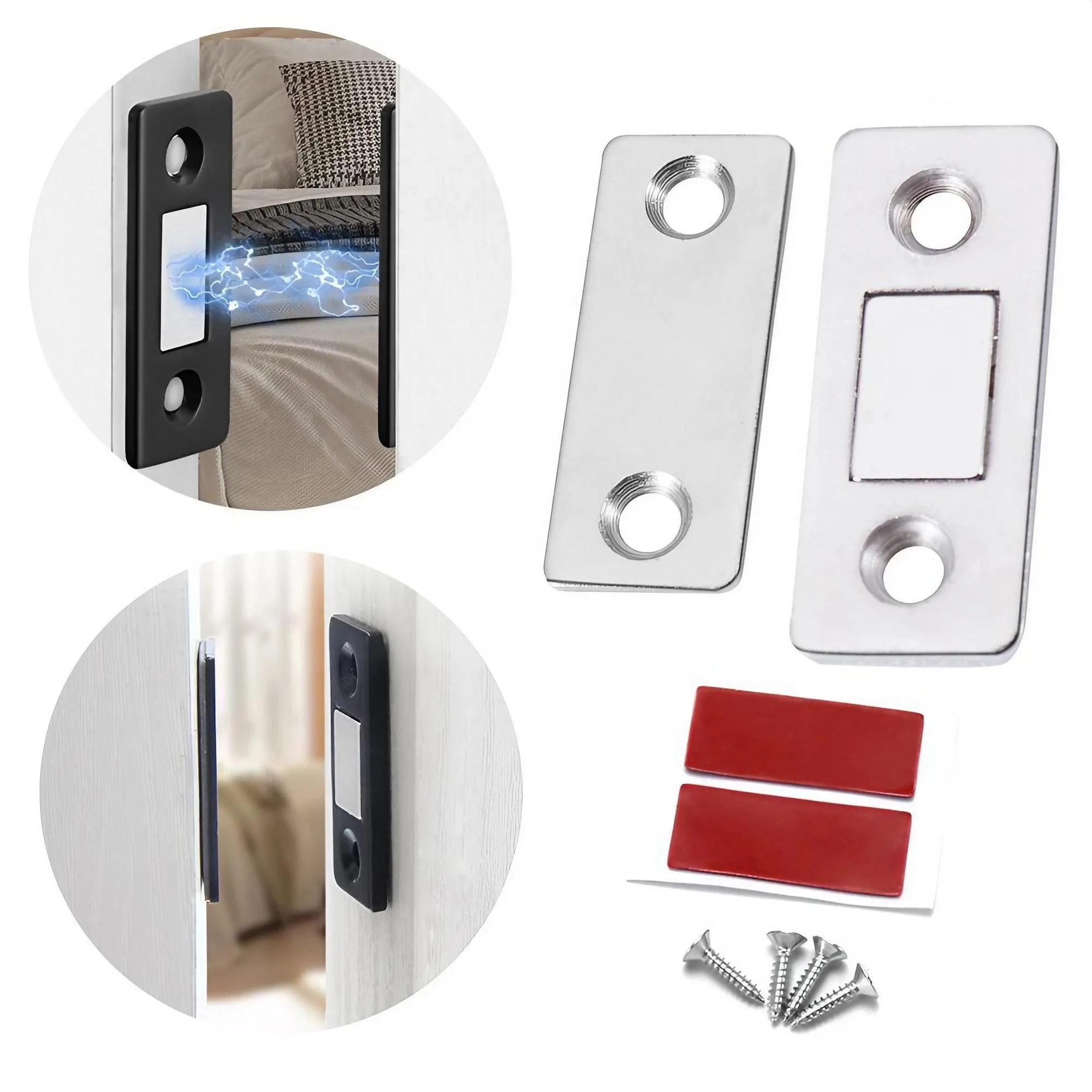 Starker magnetischer Türschließer, Schrankverschluss, ultradünne Schließungen für Türen, Fenster, Schränke usw. Image