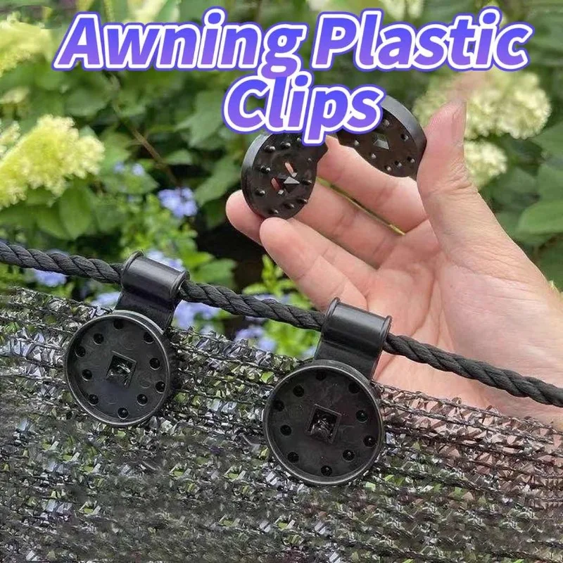 5-200 stücke Markise Kunststoff Clips Outdoor Schatten Tuch Net Clip Camping Garten Werkzeuge Garten Gebäude Zaun Net Fix klemme Markise Haken Image