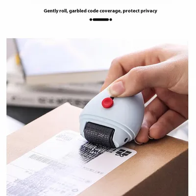 Privacy Protection Roller Stamp for Confidential Documents, Security Ink Seal Roller for Theft Prevention & Data Guard