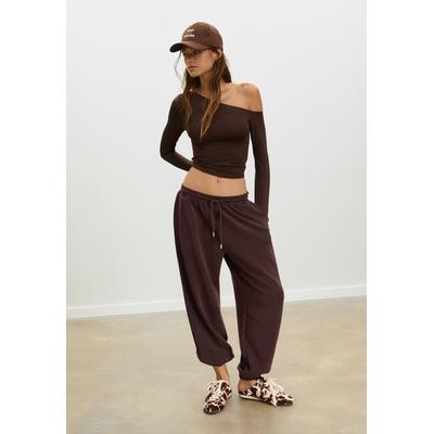 Stradivarius Soft-touch baggy joggers Brown XL