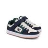 Sneaker DC SHOES "Manteca 4 V", Kinder, Gr. 4(35), navy, weiß, grün, 51% Leder, 49% Synthetikmaterial, Schuhe