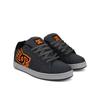 Sneaker DC SHOES "Net", Gr. 12(46), grau (grau, schwarz, orange), 52.5% Leder, 47.5% Synthetikmaterial, Schuhe