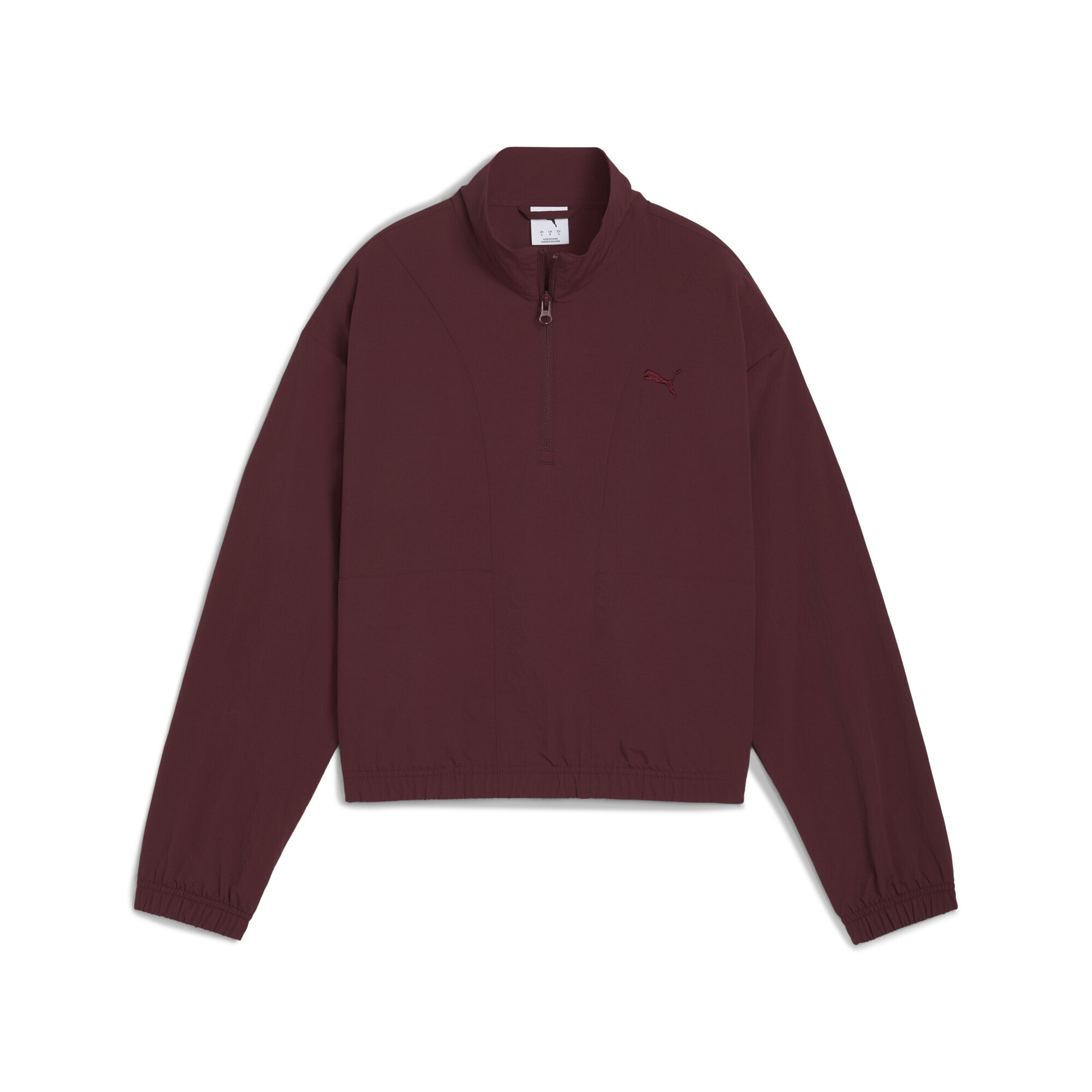 Sweatshirt PUMA "HER Relaxed Sweatshirt Damen", Damen, Gr. XL, ruby shimmer rot, 100% Nylon, relaxed fit, Sweatshirts