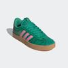 Sneaker ADIDAS SPORTSWEAR "VL COURT 3.0", Gr. 40, court grün, bliss pink, gold metallic, Leder, Textil, sportlich, Schuhe, Design auf den Spuren des adidas Samba