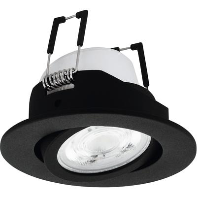 EGLO Deckenleuchte "SALICETO-Z Deckenlampe, Einbauleuchte, Spot, schwarz, ZigBee3.0, Timer", schwarz, Ø 8,80cm H: 4,60cm, Lampen, App / Sprachsteuerung Alexa, Ø 88 mm, exkl. Fernbedienung, LED Einbaustrahler LED Deckeneinbaustrahler Image